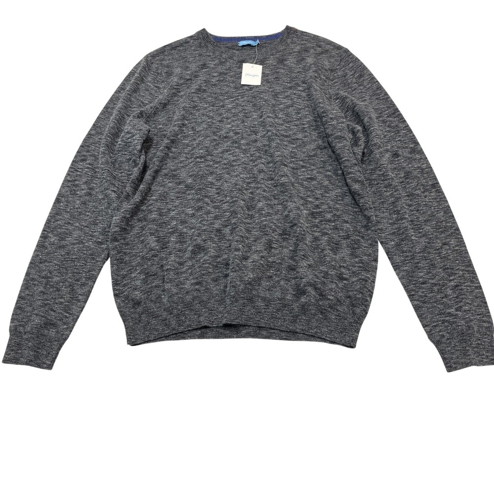 J McLaughlin Luke Sweater Men S Charcoal Gray Pullover Crew Neck Business Casual